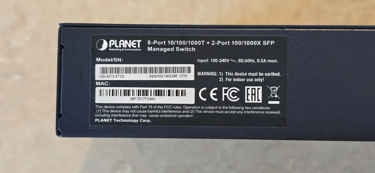 Planet GS-4210-8T2S 8 x POE + 2 x FSP managed swit - Image 3