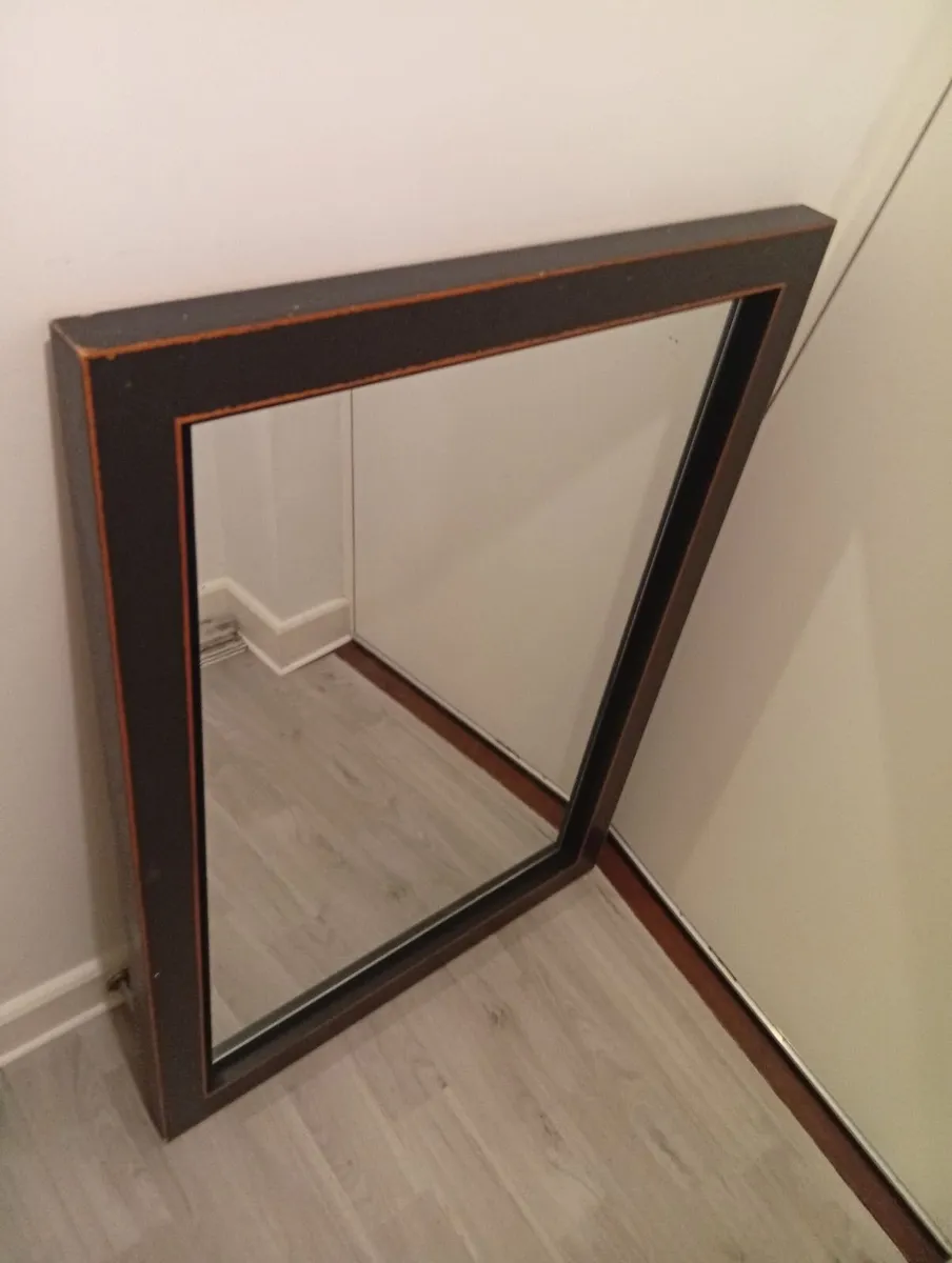 Huge Wooden Wall Mirror - Image 4