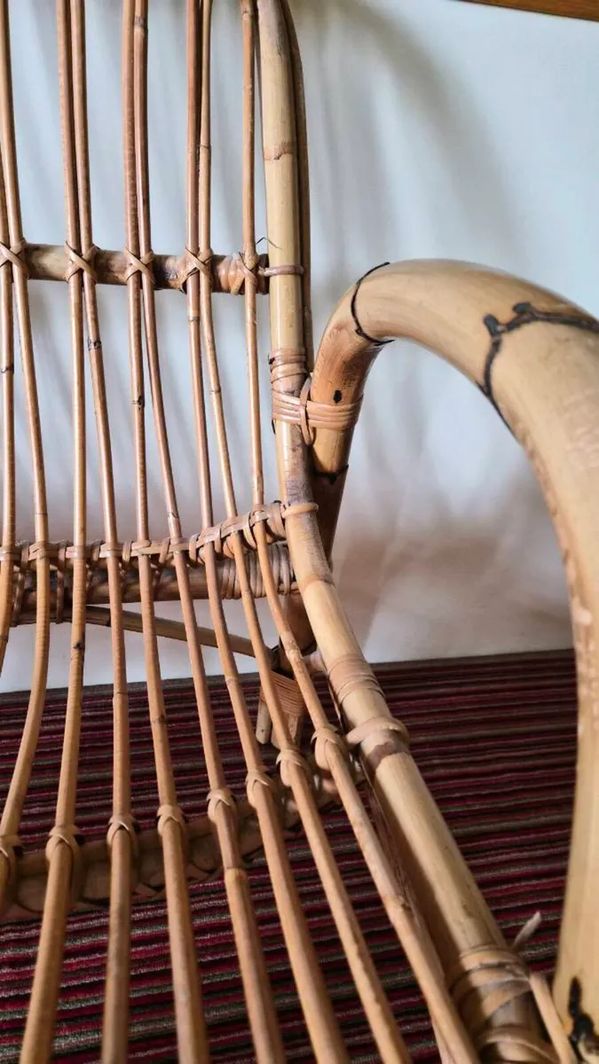 Cane two seater sofa - Image 2