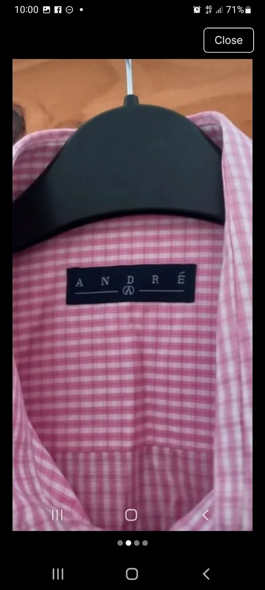Mens check shirt Andre - Image 3