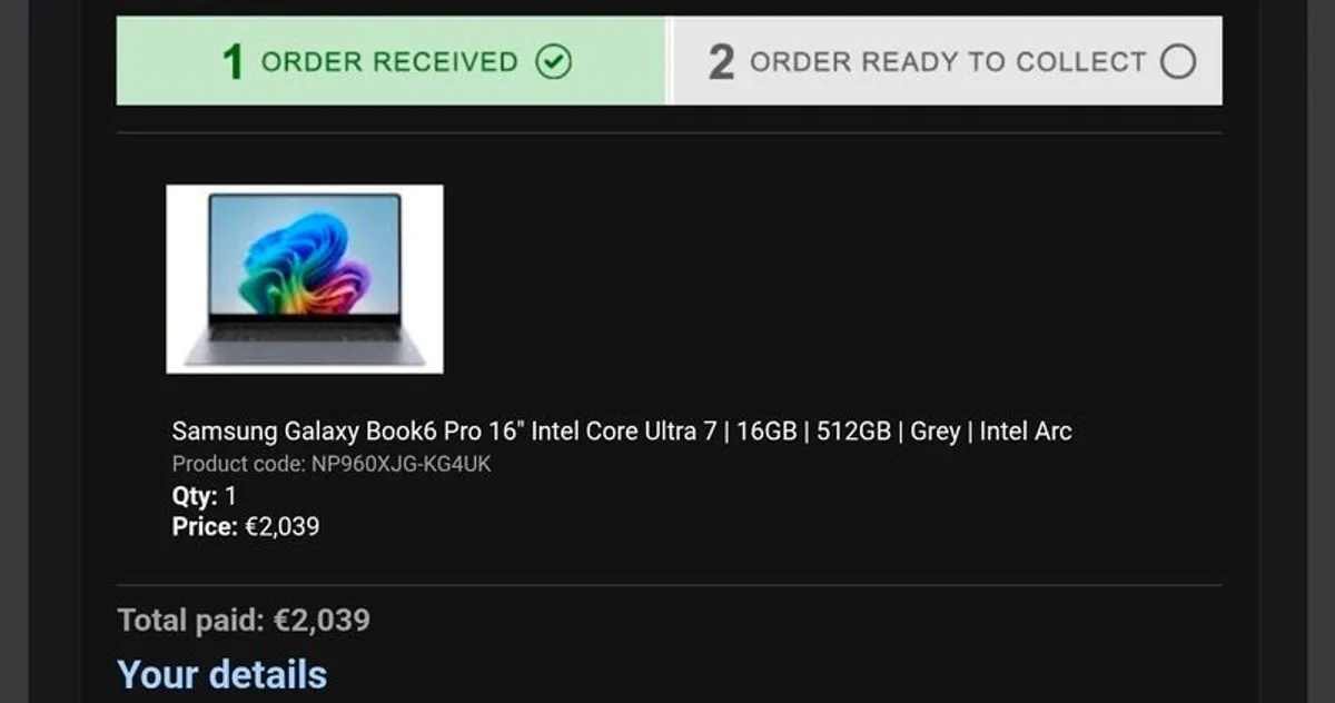 Samsung Galaxy Book6 Pro 16" Intel Core Ultra 7 | 16GB | 512GB | Grey | Intel Arc - Image 4