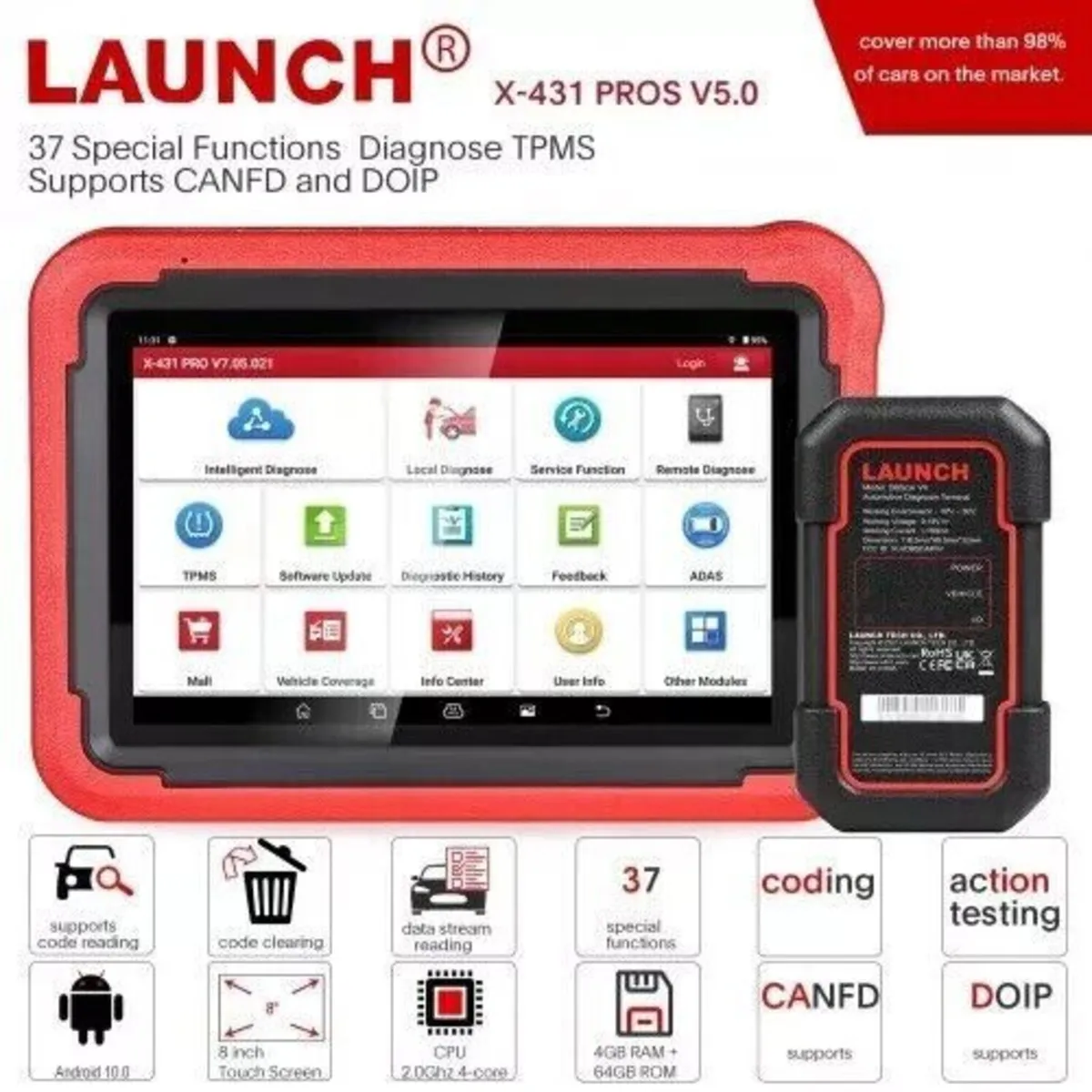 Launch X431 PROS V (v5.0) Diagnostics - Image 2