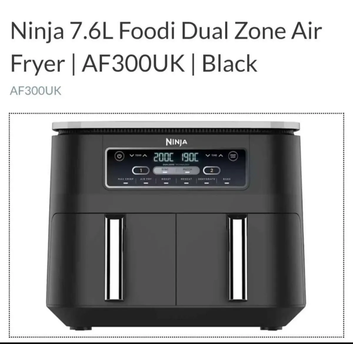 Ninja air fryer - new in the box