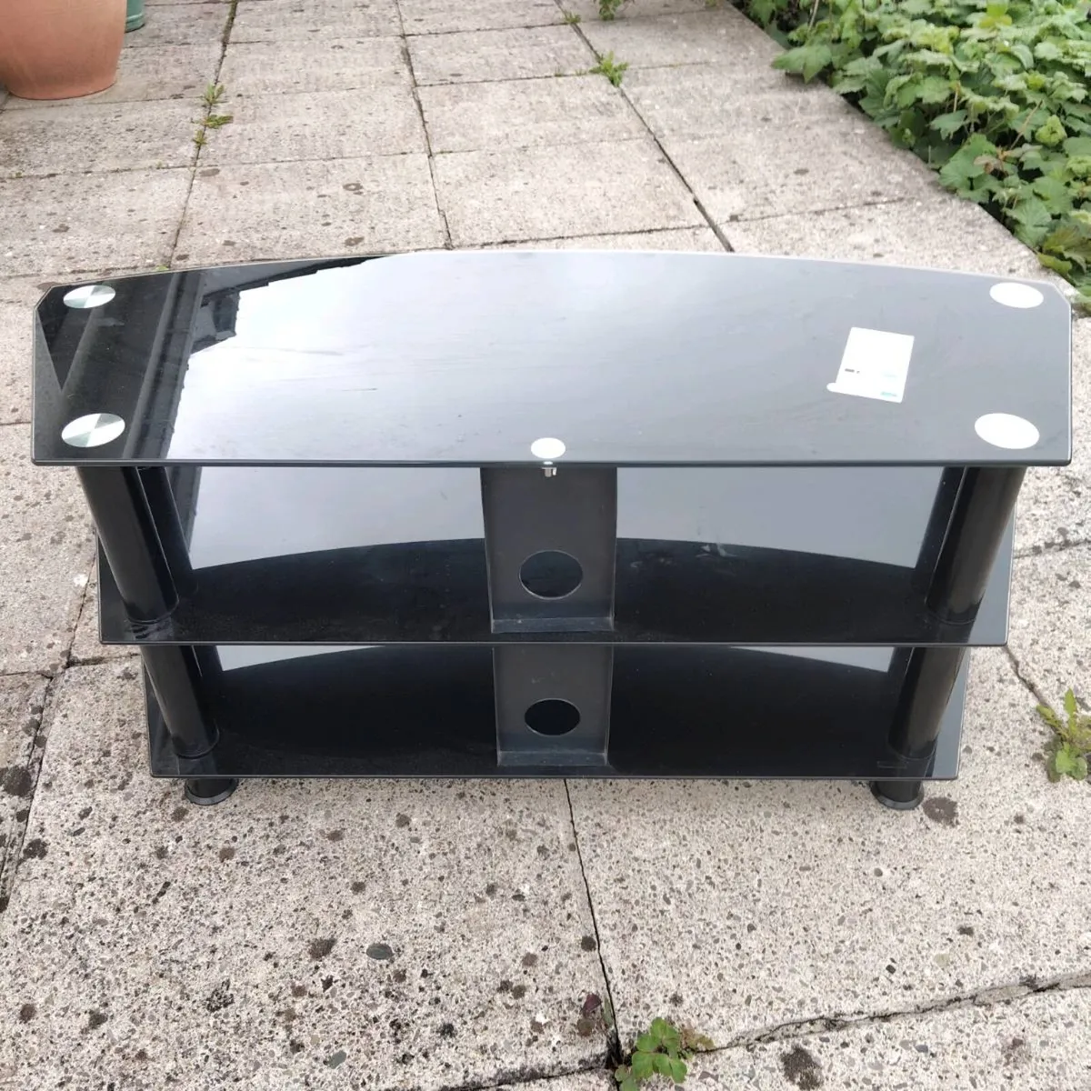 GLASS TV STAND - Image 1