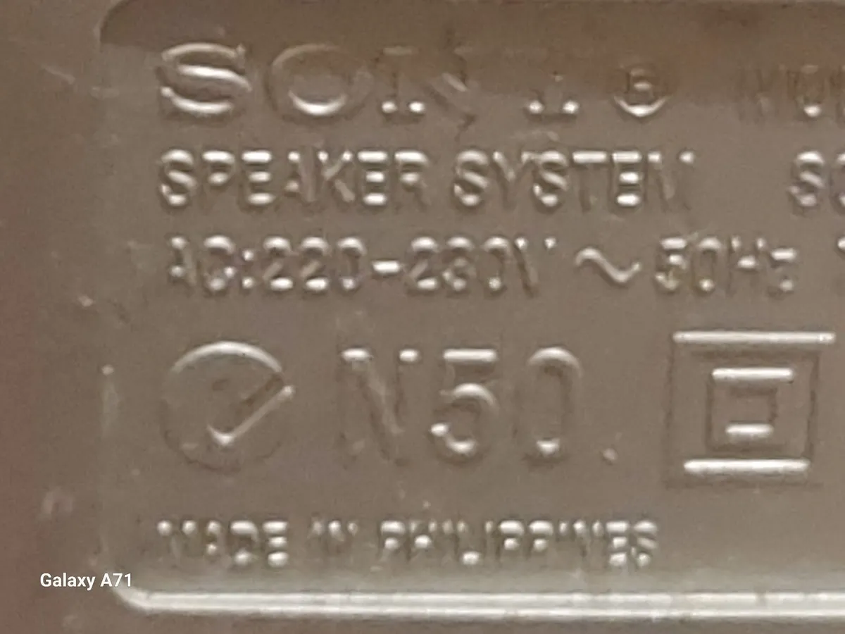 SONY Desktop Speakers, Model SRS-R202 - Image 2