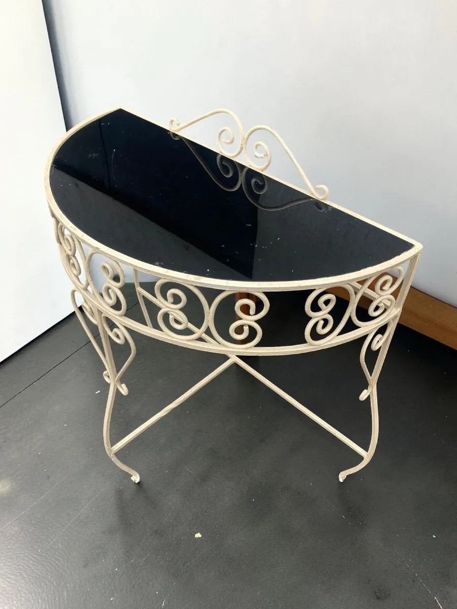 Vintage Console / Demi Lune Table - Image 1