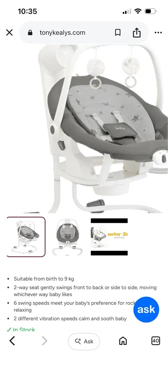 Joie SERINA 2in1 Swing/Rocker - Image 1