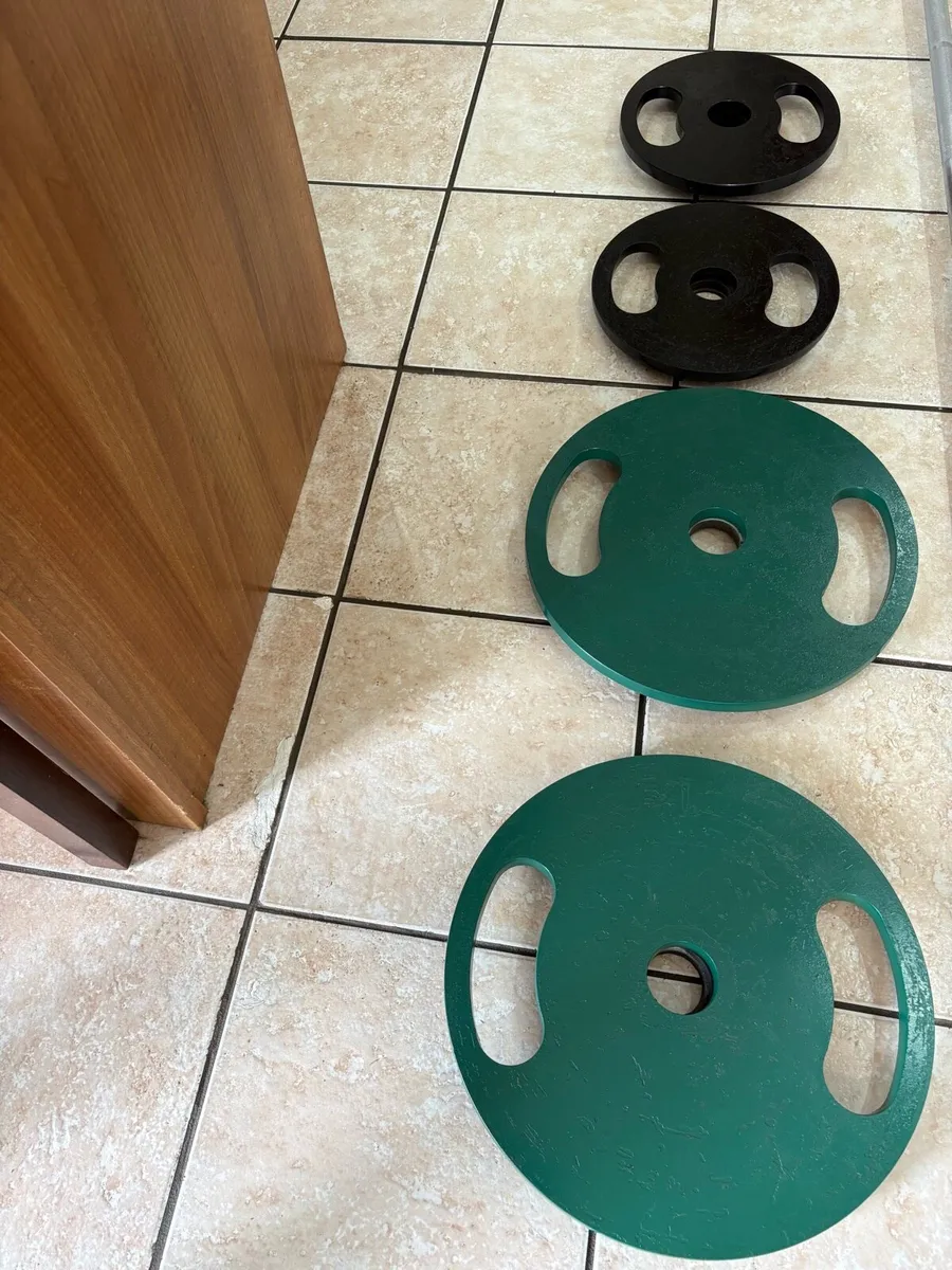 OLYMPIC STEEL WEIGHTS + 20KG 7 FT OLYMPIC BARBELL! - Image 4
