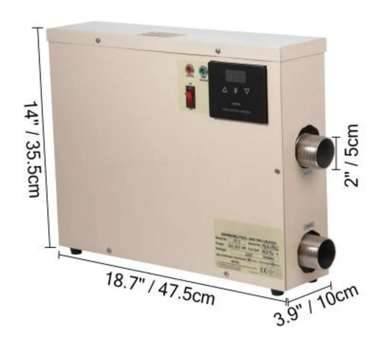 Swimming Pool Heater 11KW Electric Thermostat - Image 2