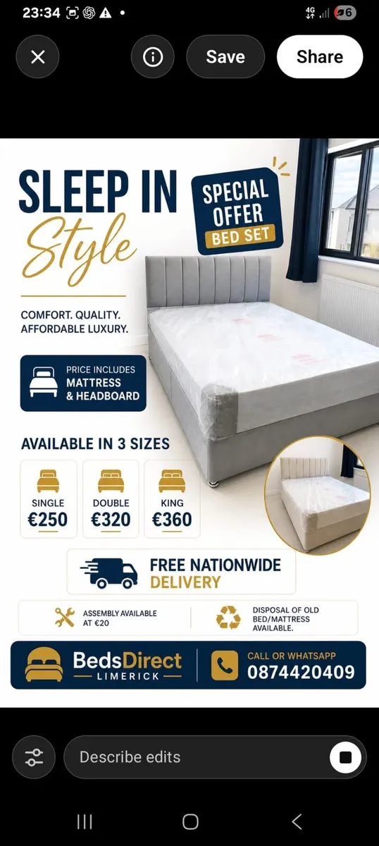Summer Sale New Beds Free Nationwide Delivery - Image 1
