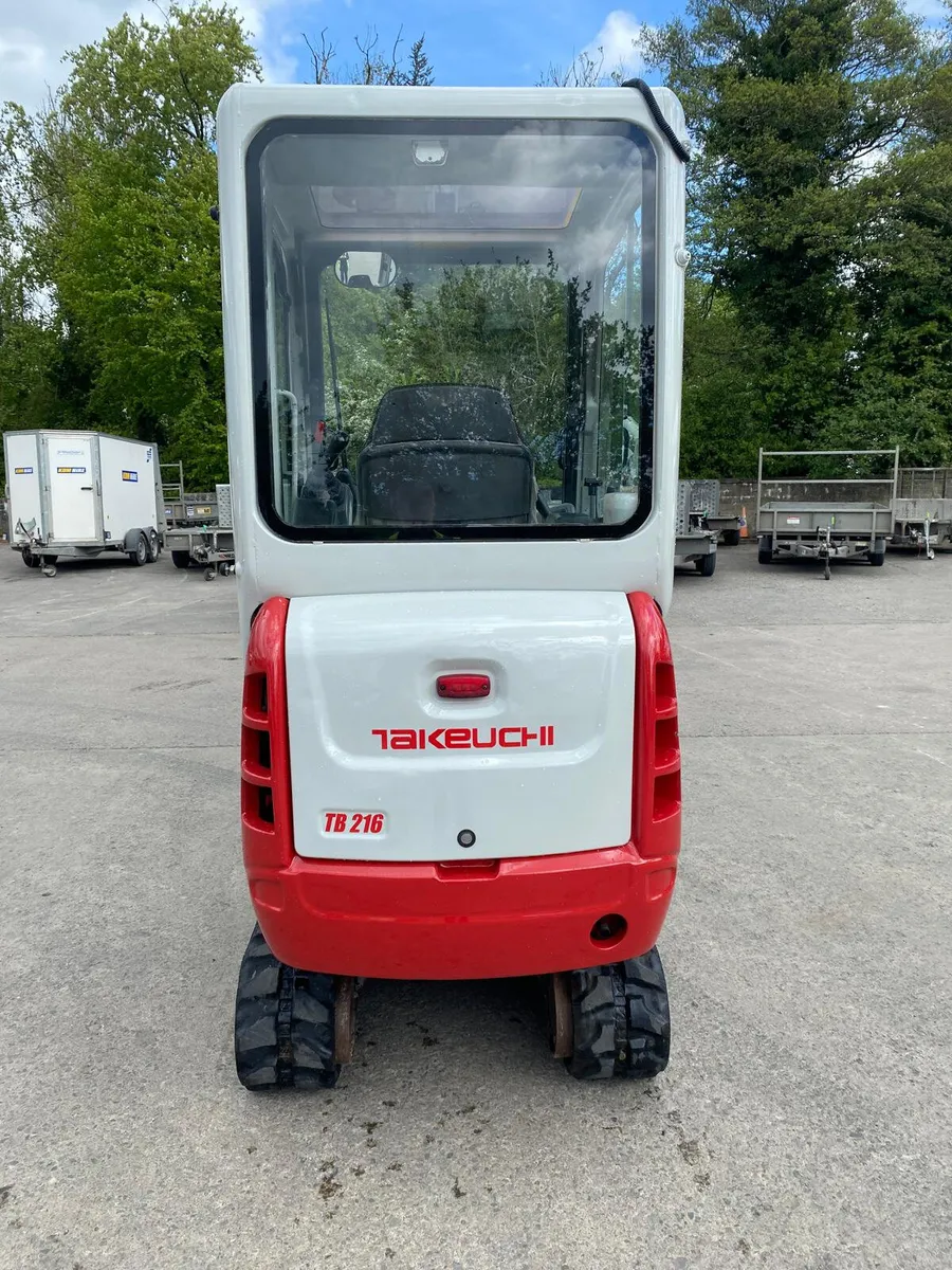 2016 TAKEUCHI TB216 1.5T MINI EXCAVATOR - Image 2