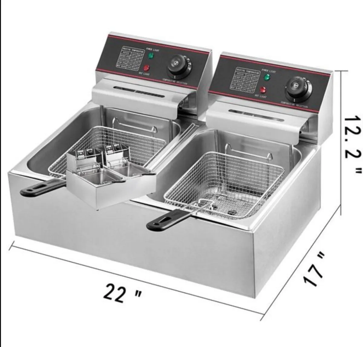 Commercial Deep Fryer 12L Electric Fryer 5000W - Image 1