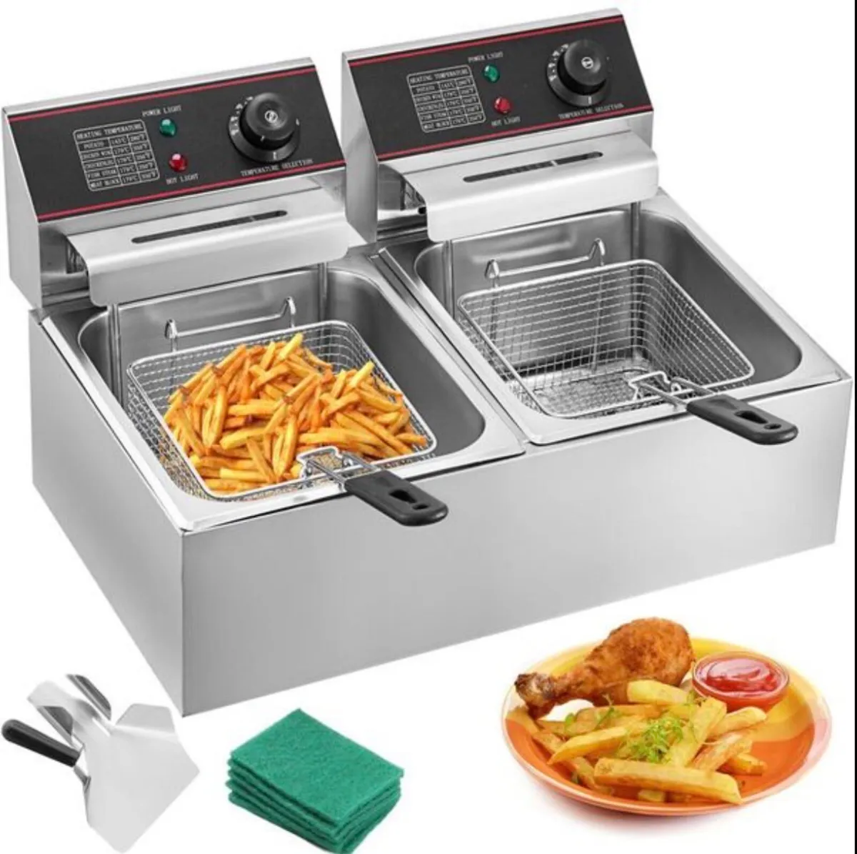 Commercial Deep Fryer 12L Electric Fryer 5000W - Image 3