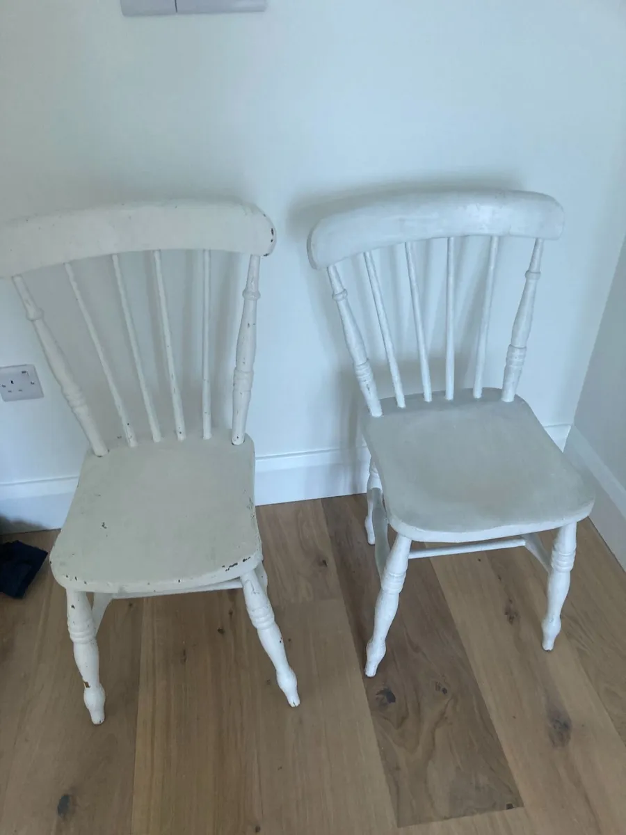 Kitchen Chairs x 2 - Windsor - Antique Farmhouse - Image 2