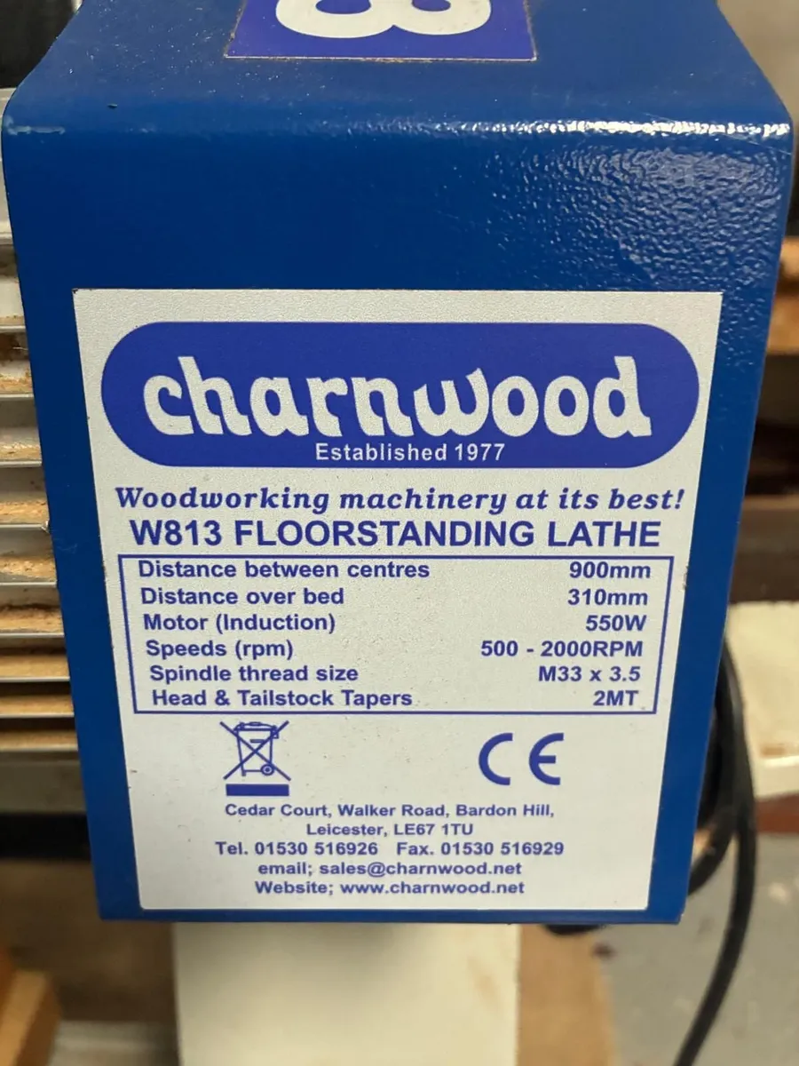 Wood turning lathe for sale - Image 2
