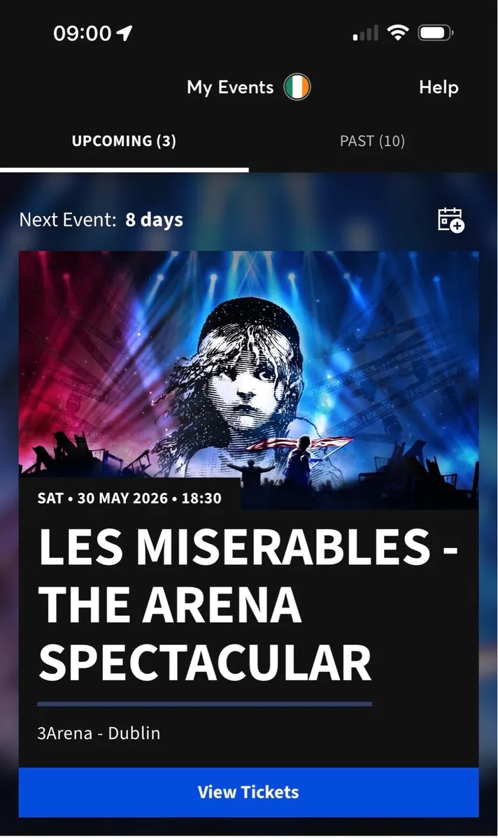 Les Miserables The Arena Spectacular Tickets - Image 1