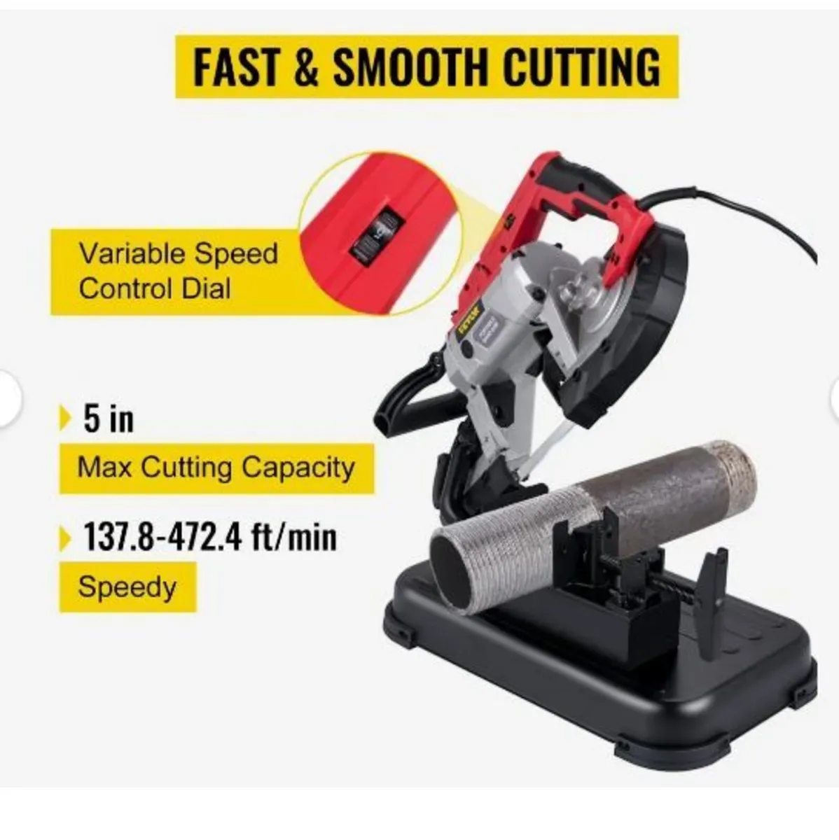 Portable Band Saw, 127 mm x 127 mm Cutting - Image 3