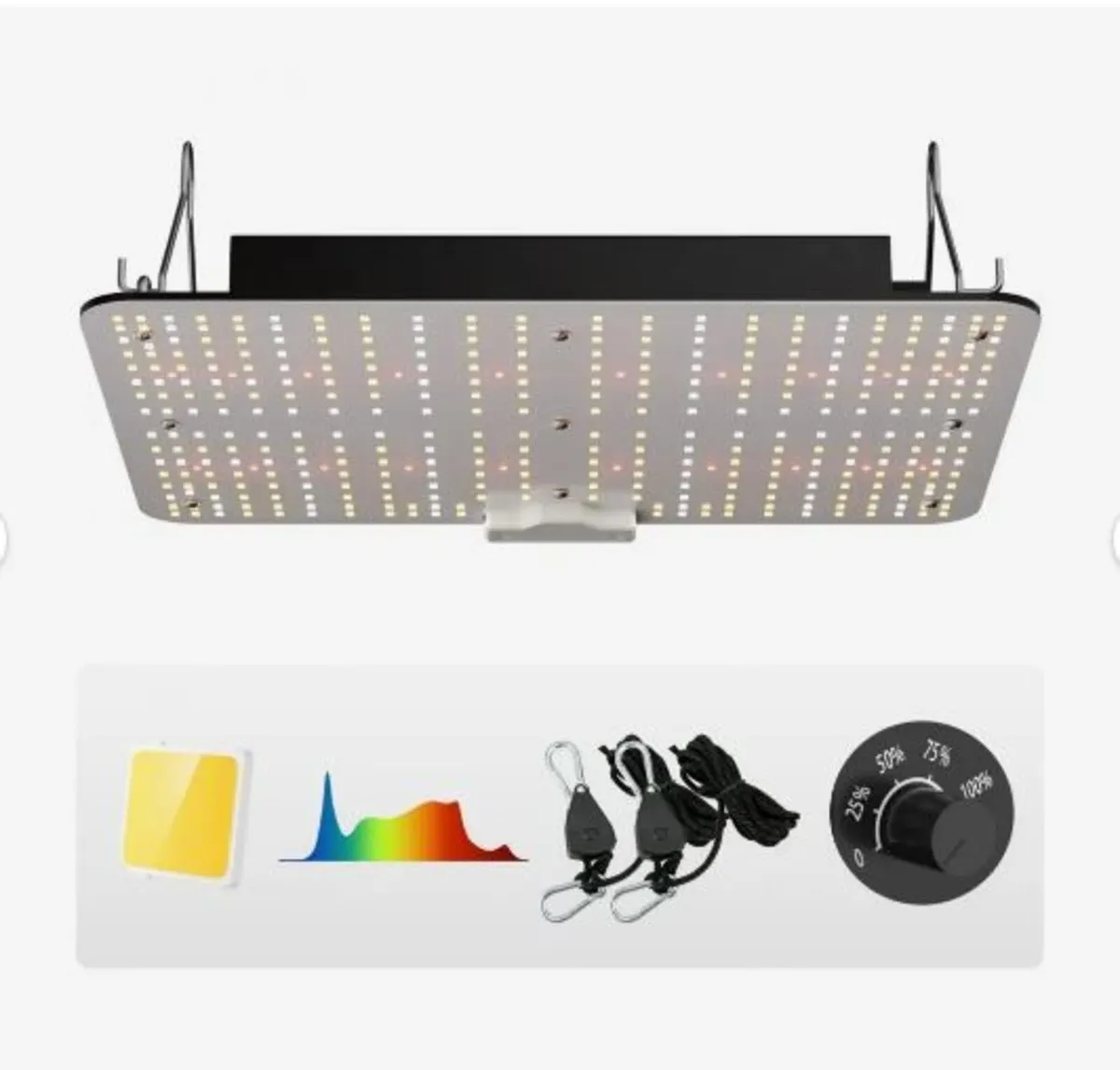 LED Grow Light, 150W Full Spectrum Dimmable - Image 1