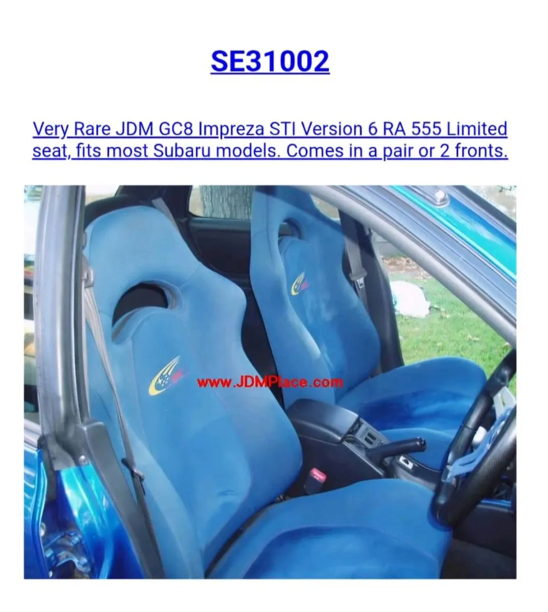 Subaru Impreza seats - Image 1