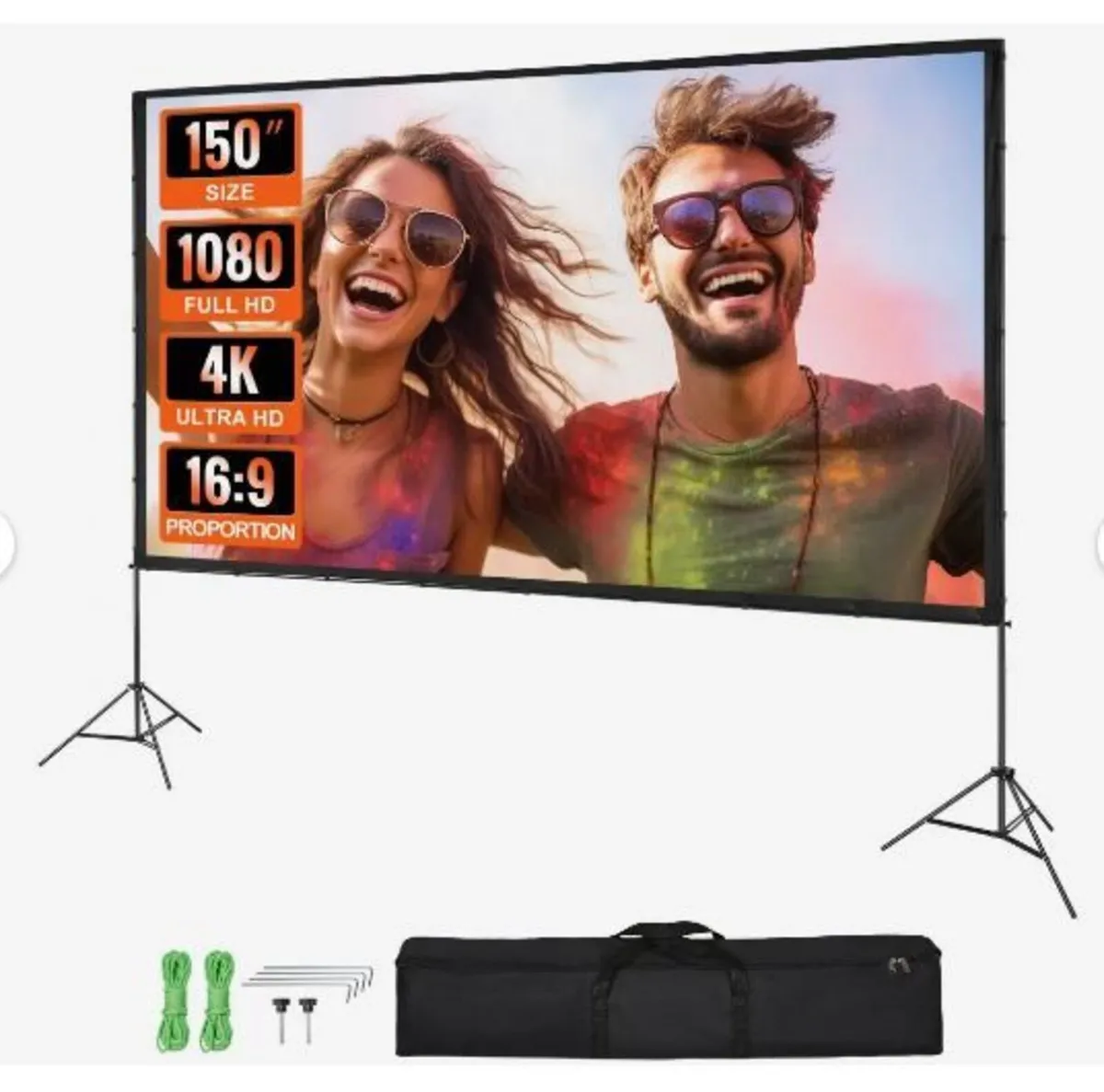 Projector Screen with Stand, 150 inch - Image 4