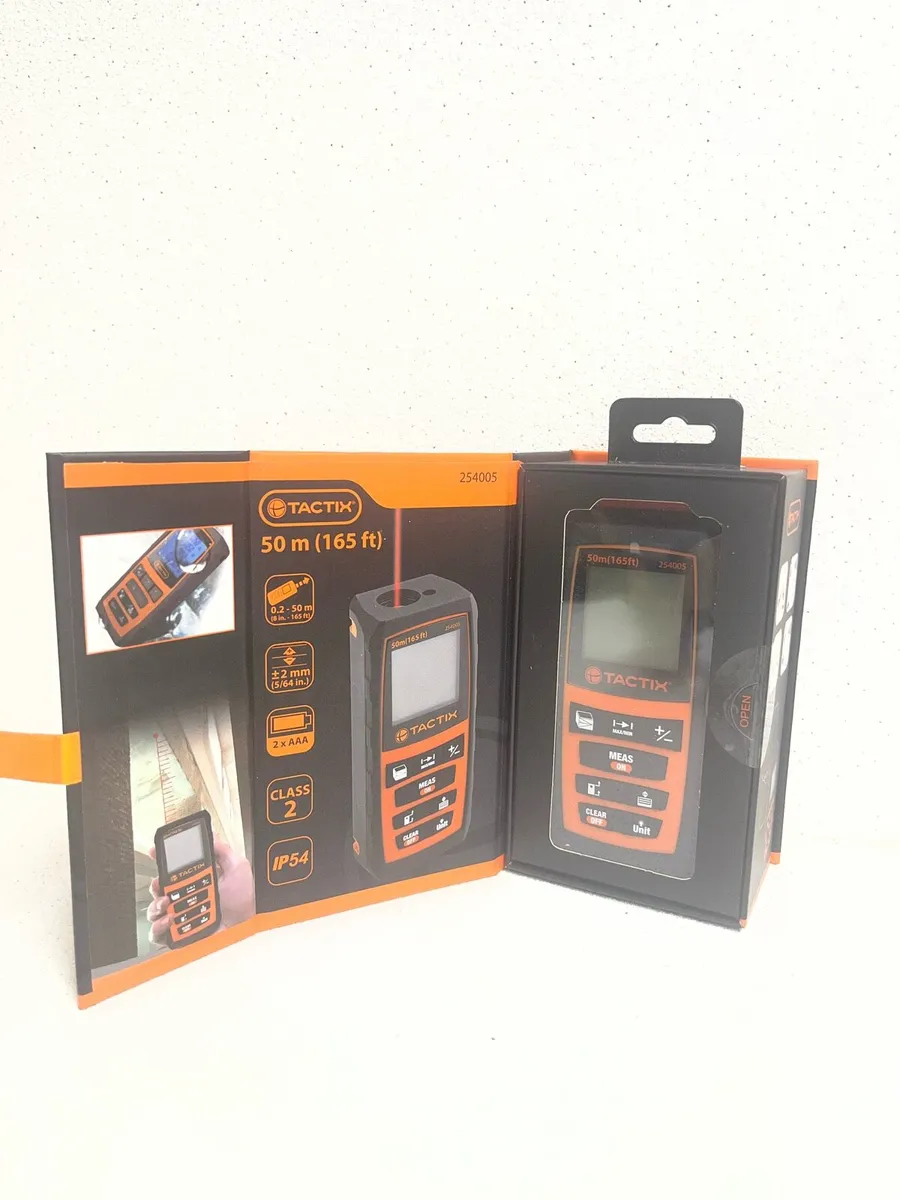 Laser Distance Measure 50M Range Tactix - Image 1