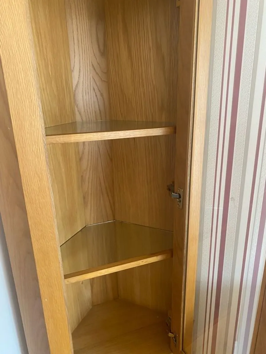 solid  oak corner unit - Image 2