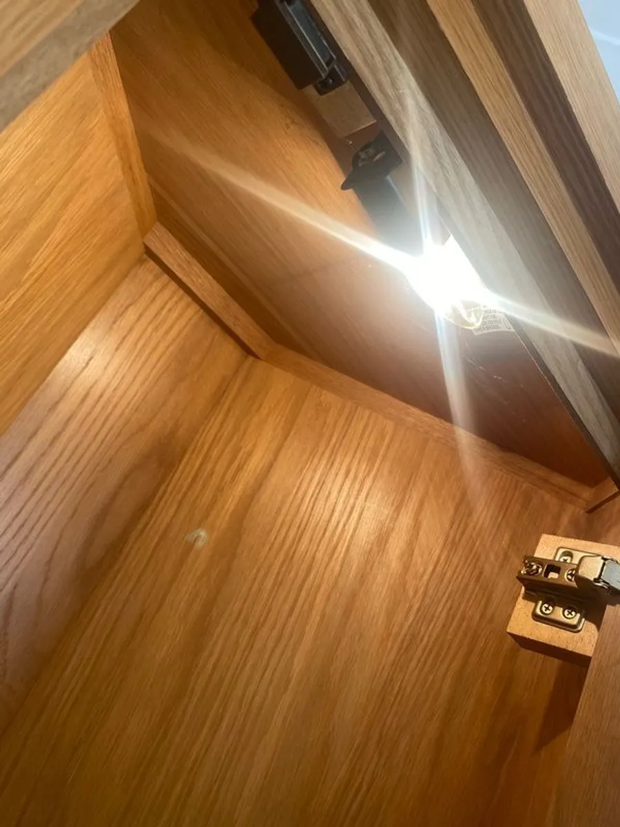 solid  oak corner unit - Image 4