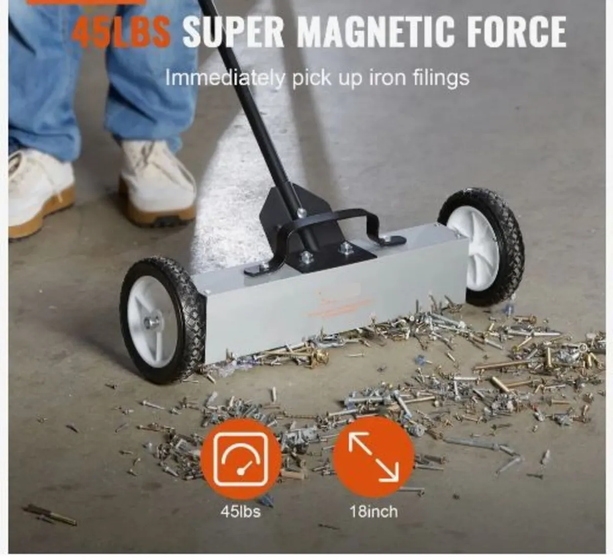 20.4 kg Rolling Magnetic Sweeper - Image 2