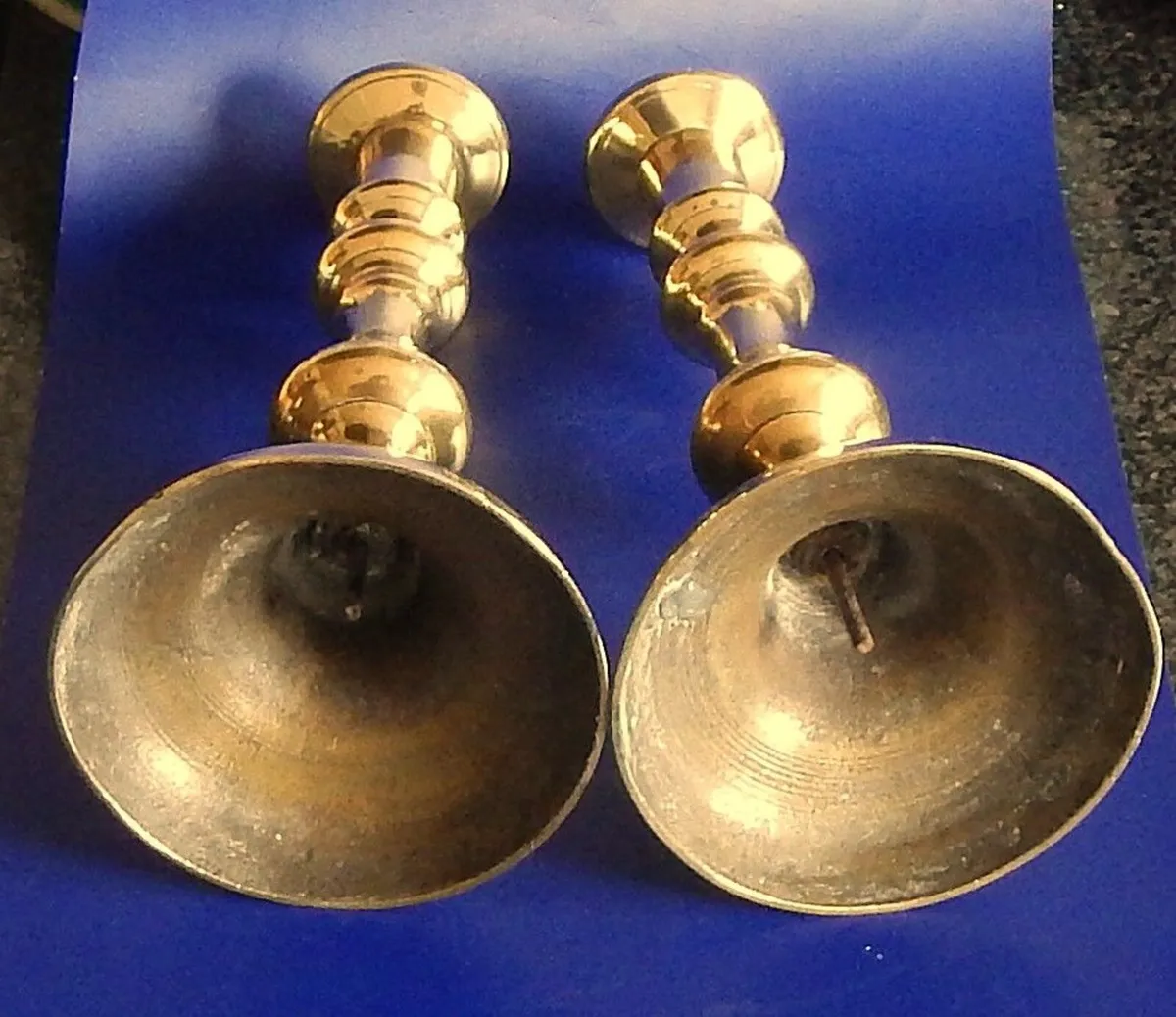 Pair of Vintage Brass Candlesticks - Image 2