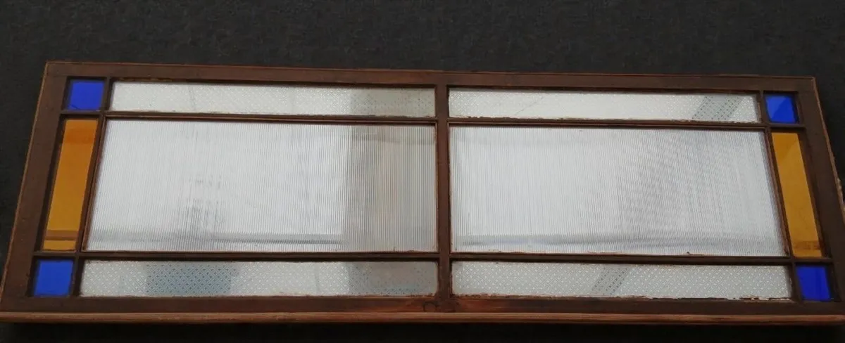 Pair of transom glass divider windows - Image 2