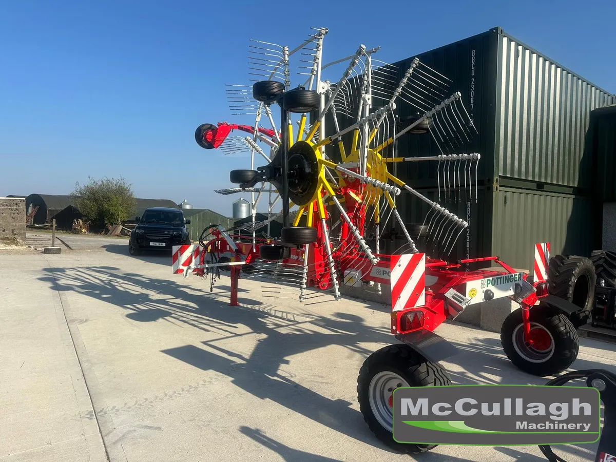 Used Pottinger 762 Twin Rotor Rake - Image 2