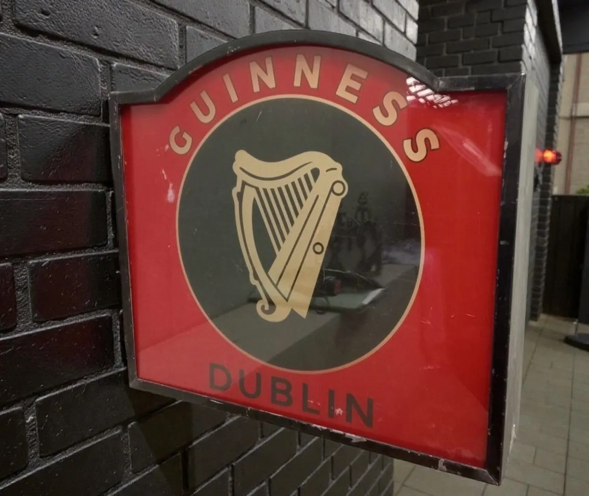 Double sided Guinness Dublin sign