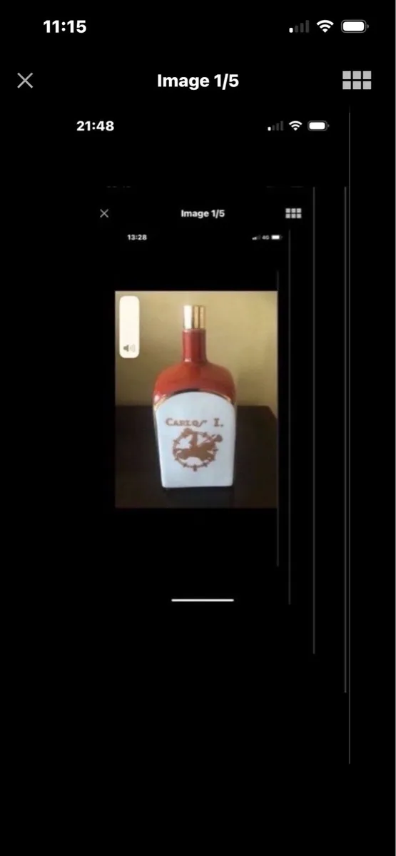 Very Rare Carlos 1 Ceramic Decanter - Image 1