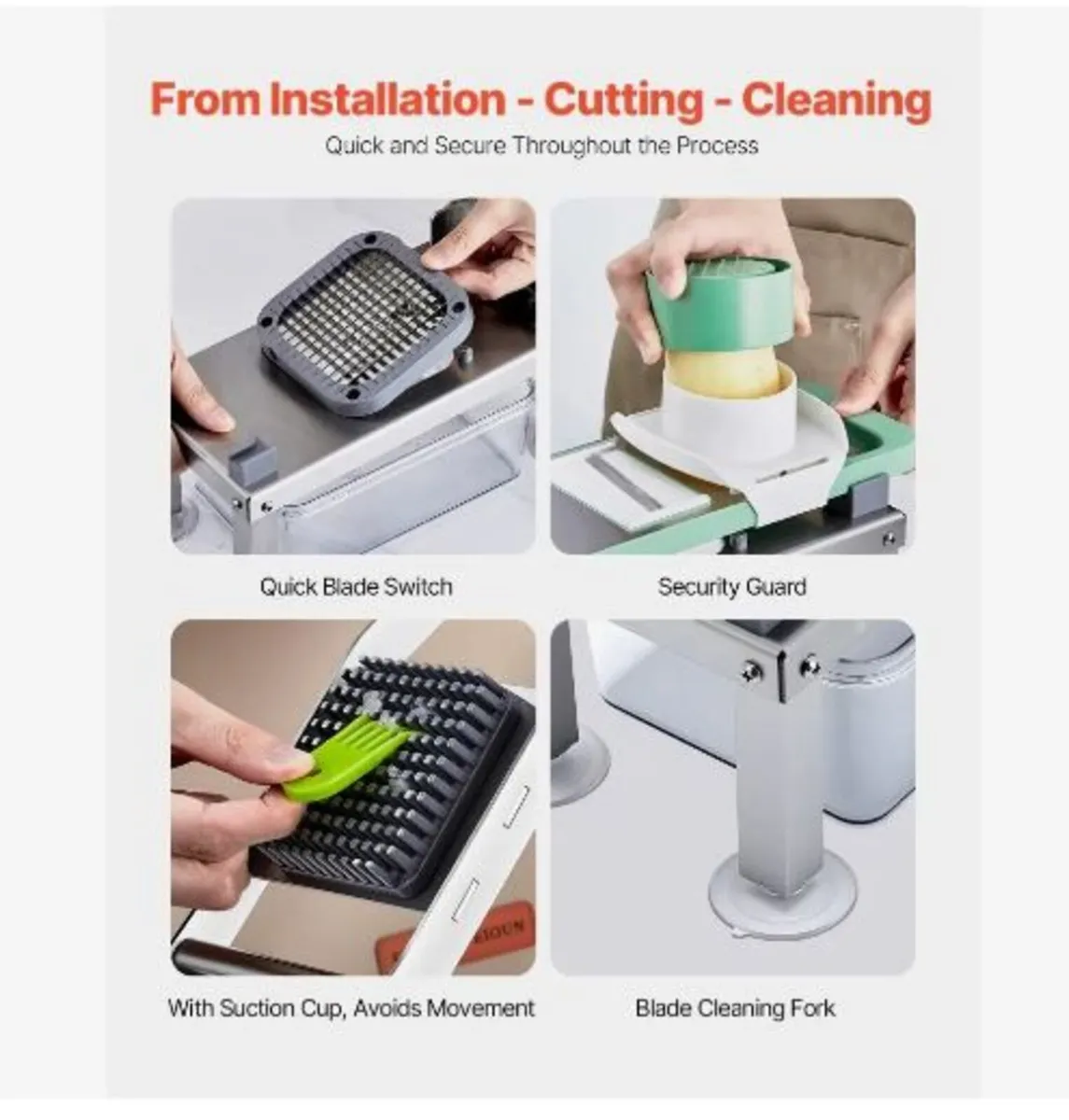 Vegetable Chopper Mandoline Slicer, - Image 2