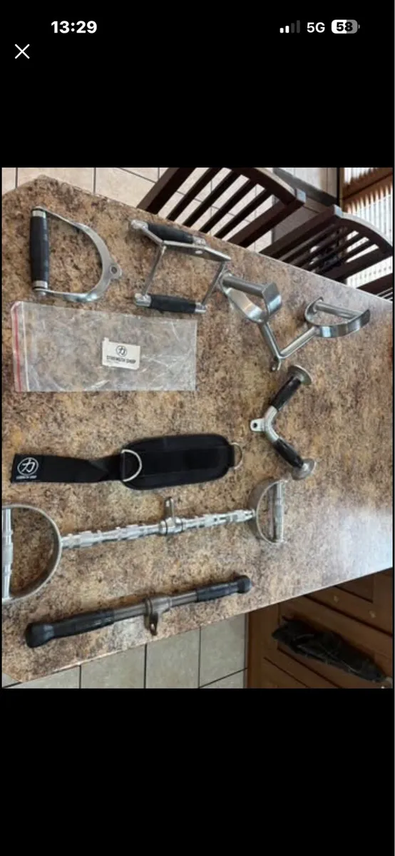 WEIGHT GYM CABLE MACHINE ATTACHMENTS!!! CHEAP!!