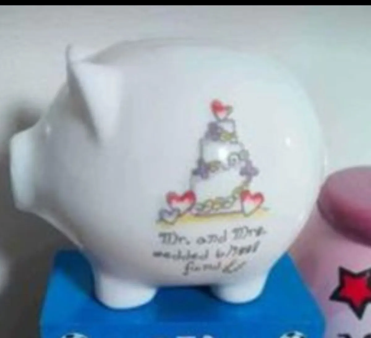 Ceramic Money box new never used Mr and mrs
Wedded - Image 2