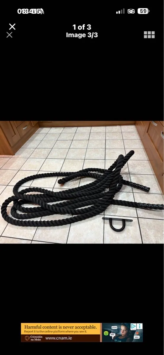 LAOCH COMMERCIAL HEAVY BATTLE ROPE + WALL ANCHOR!! - Image 1