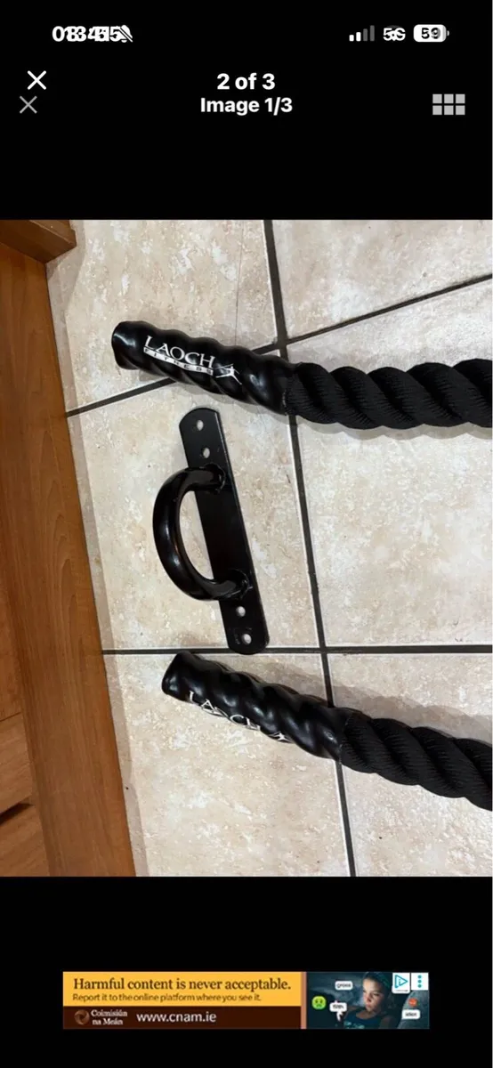 LAOCH COMMERCIAL HEAVY BATTLE ROPE + WALL ANCHOR!! - Image 2