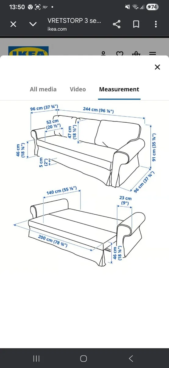 Sofa bed - Image 2