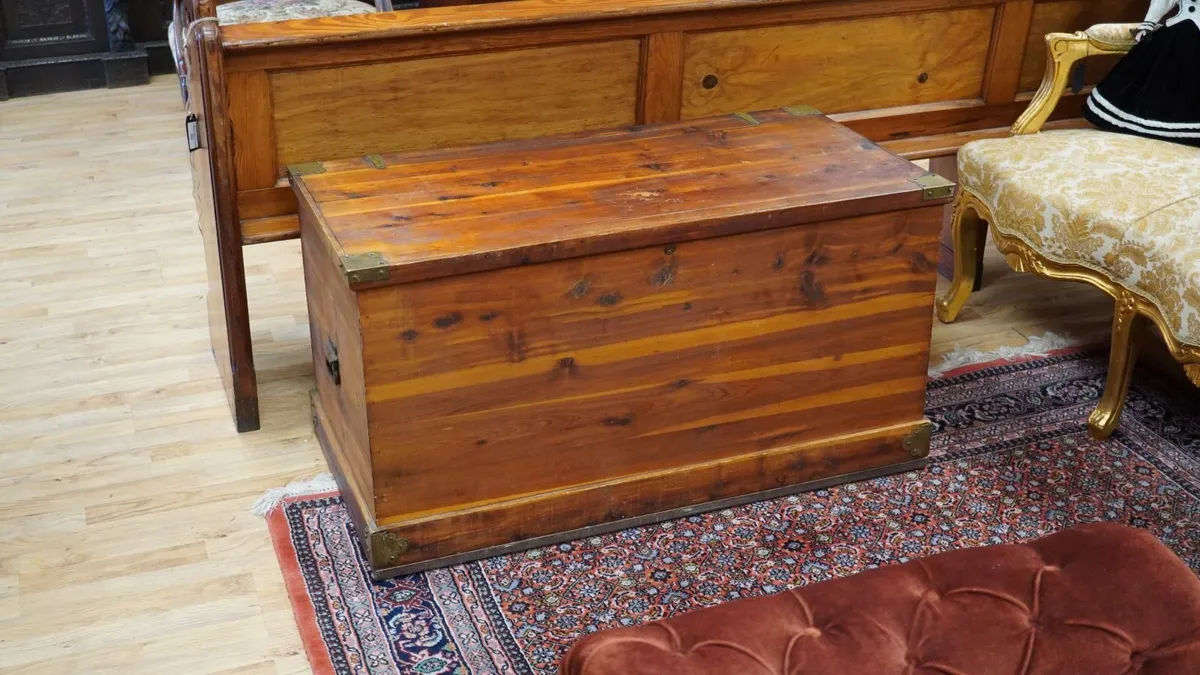 Vintage Cedar Blanket Chest / Trunk - Image 1