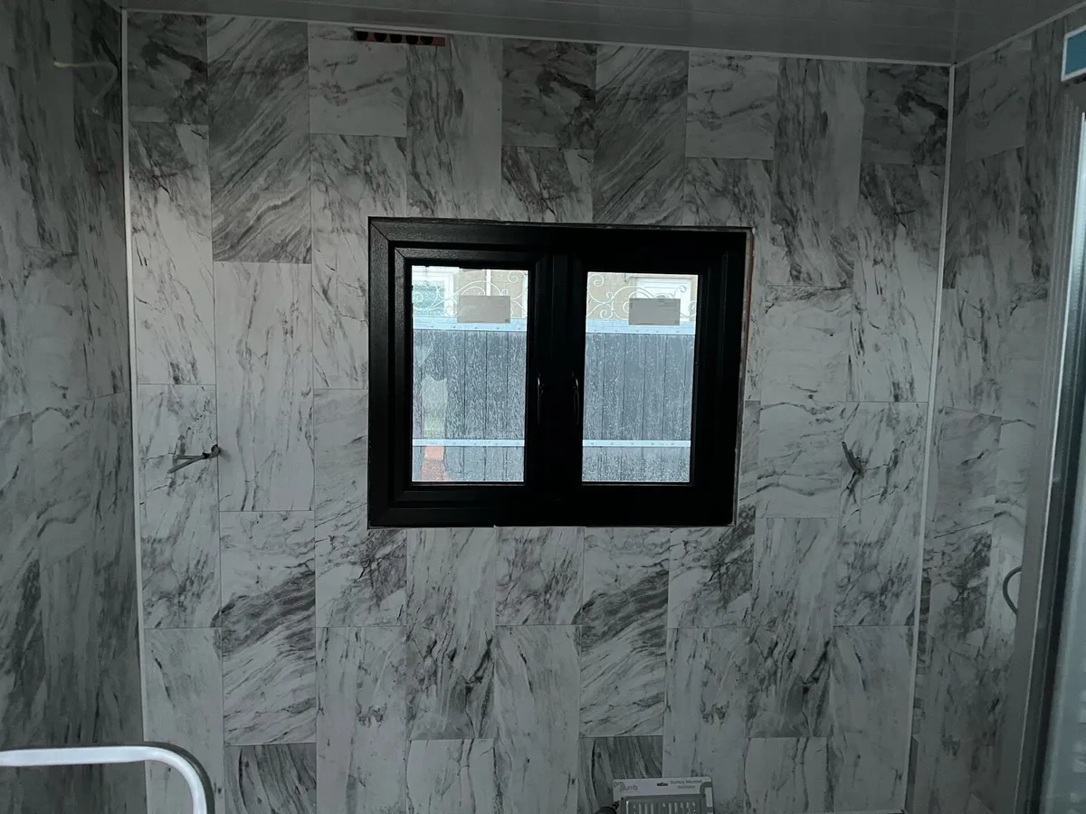 Black composite french window - Image 1