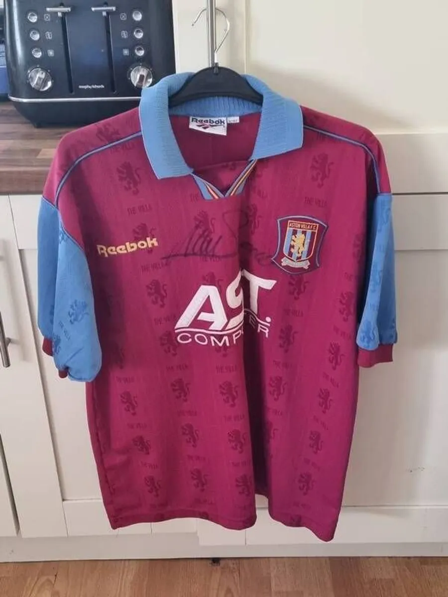 Aston Villa Jersey, signed by Savo Milosevic - Image 1