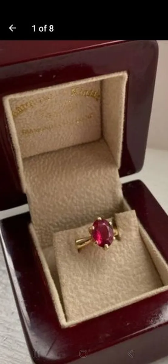 Ruby gold ring - Image 1