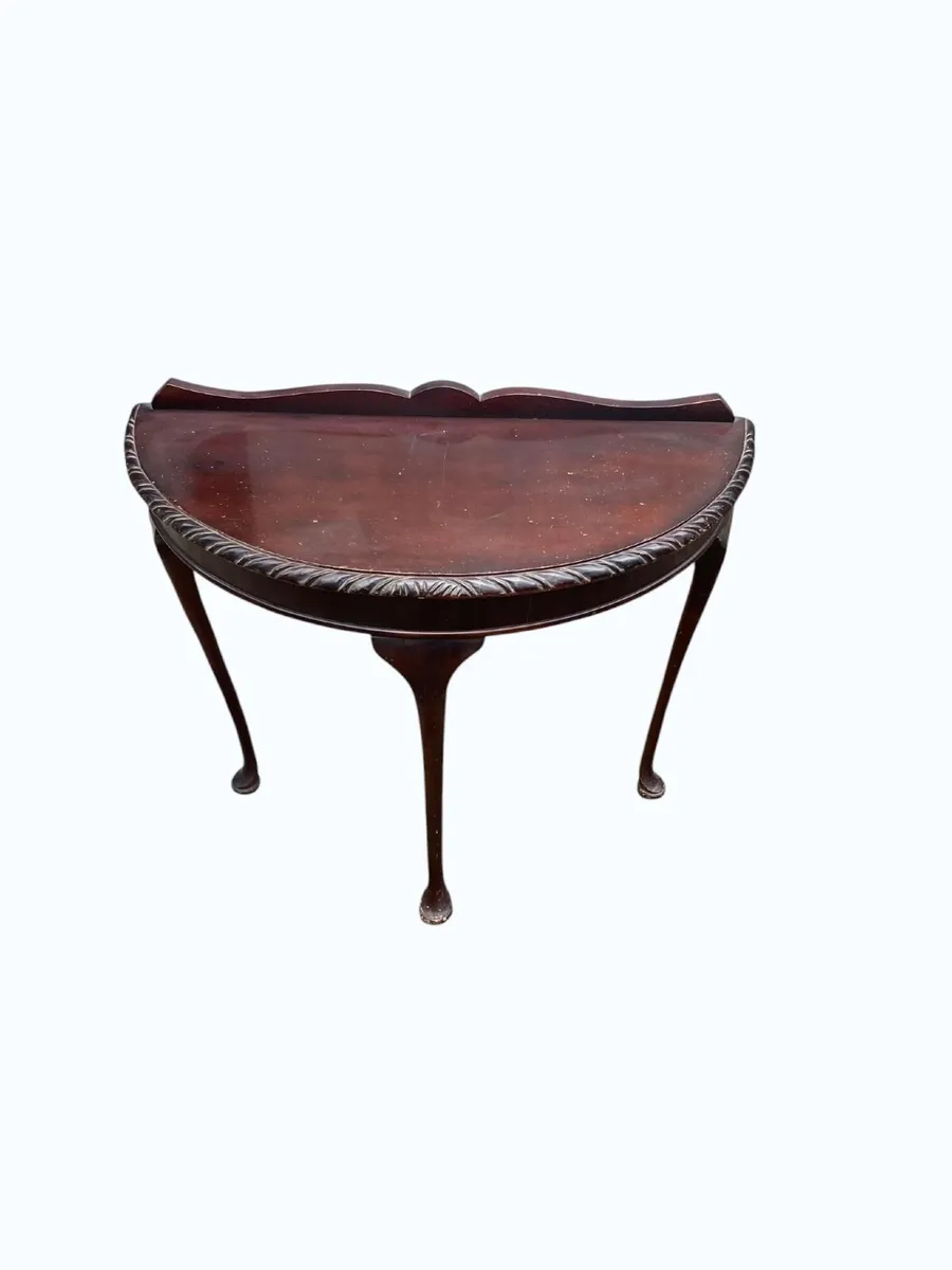 Vintage Console Table / Demi Lune / Hall Table - Image 3
