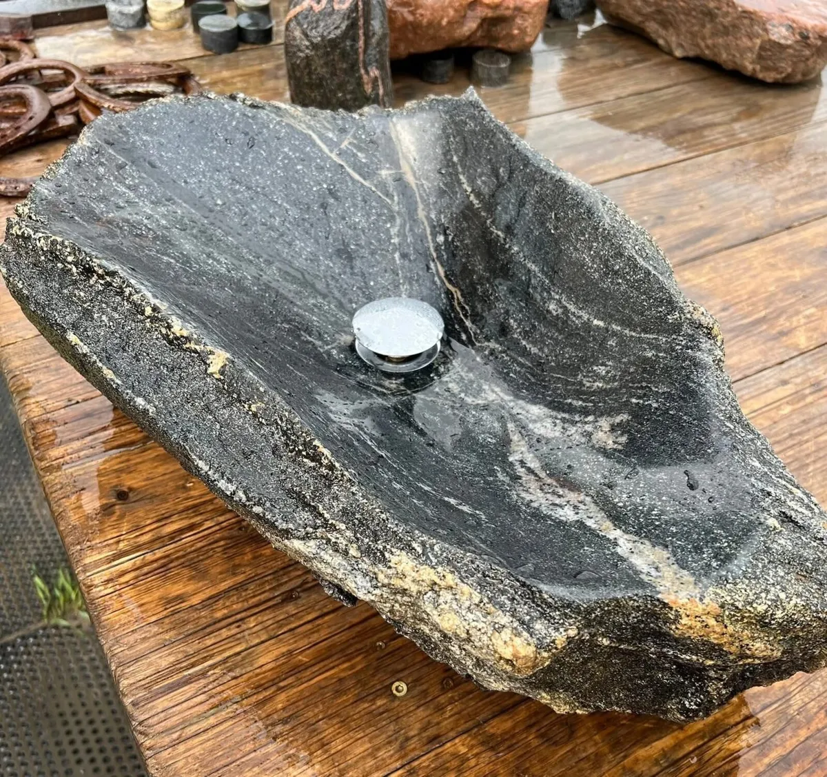 Natural stone wash basin - Image 2