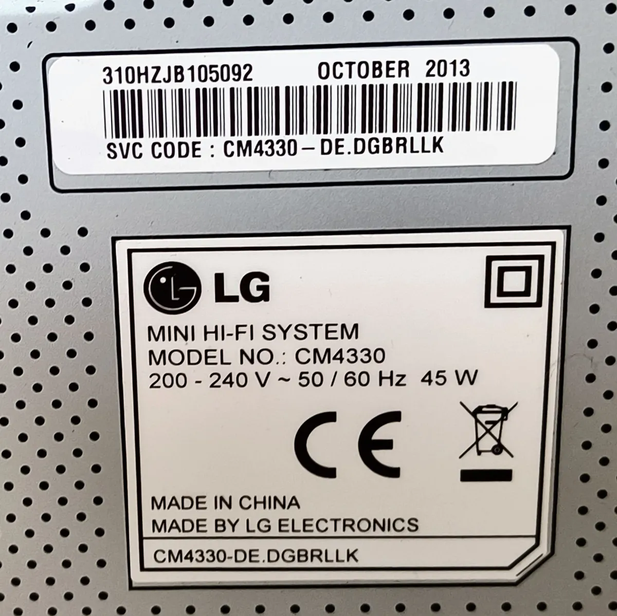 LG XBOOM CM4330 - mini system - Image 3