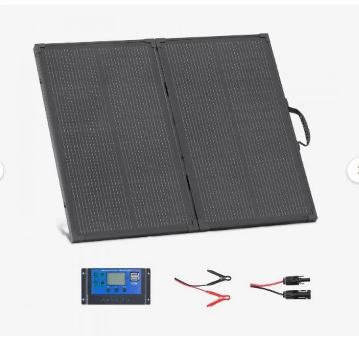 100W Foldable Solar Panel with Frame - Image 1