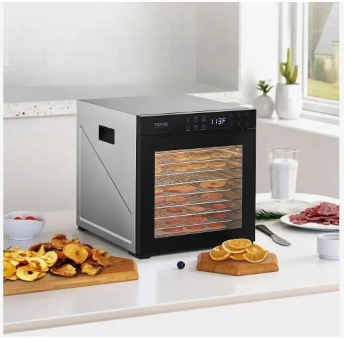 Food Dehydrator Machine, 10 Stainless Steel - Image 4