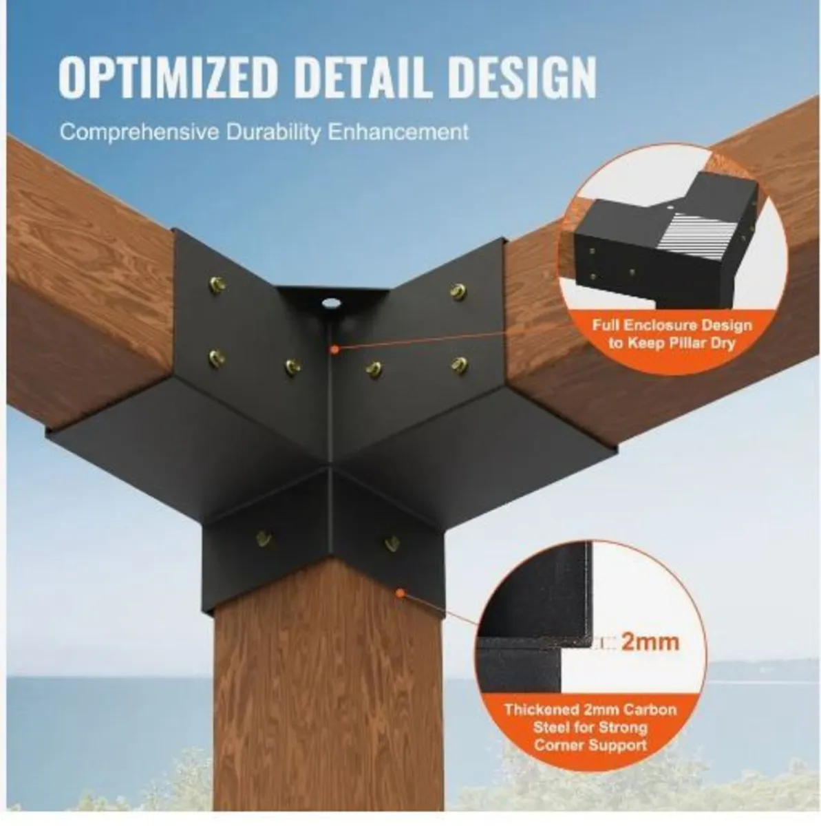 Pergola Bracket Kit 10.2 cm x 10.2 cm - Image 4