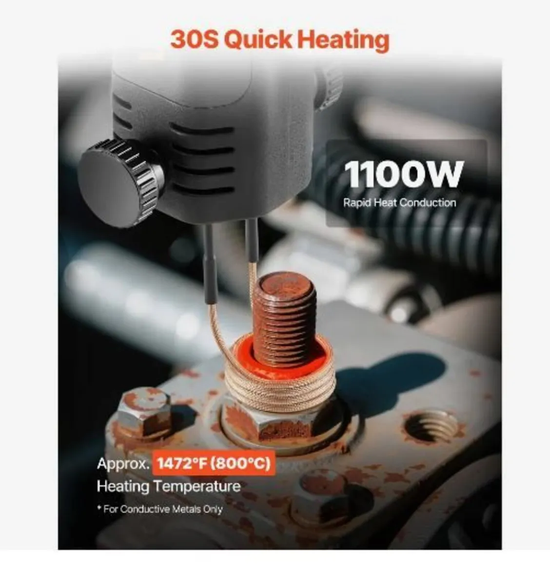 Induction Heater Bolt Removal, 1100W 230V - Image 2